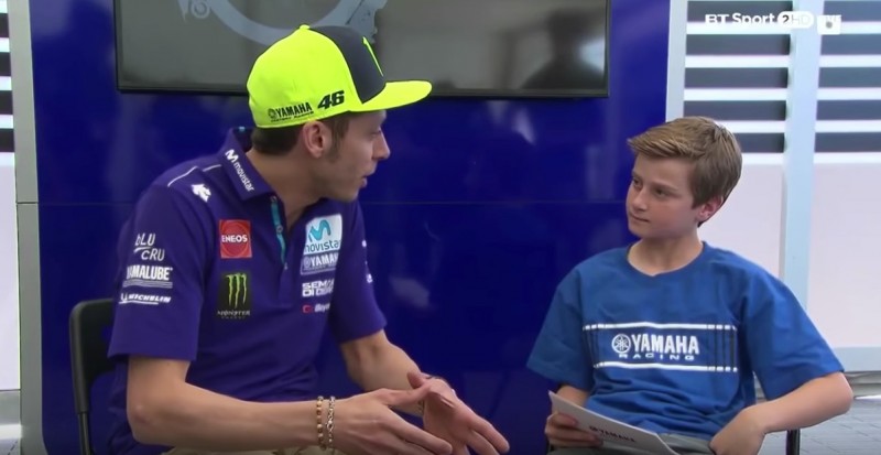 Valentino Rossi and Hayes Edwards>