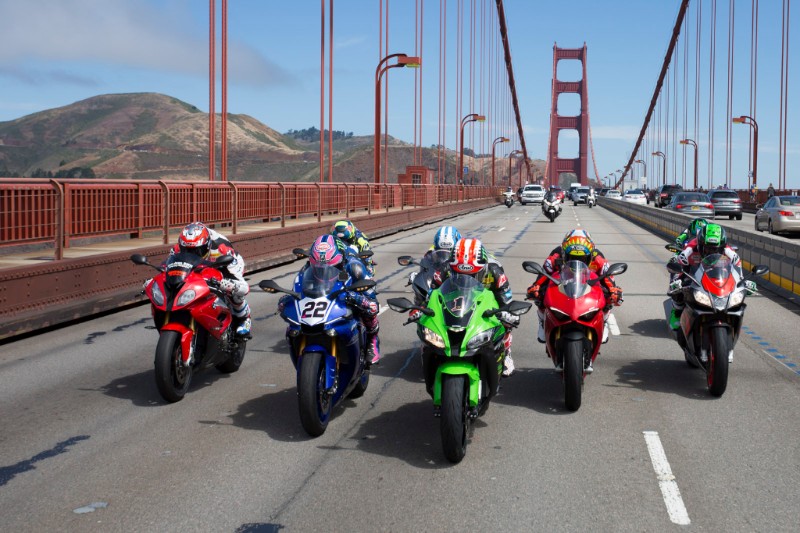 Superbike sul Golden Bridge>
