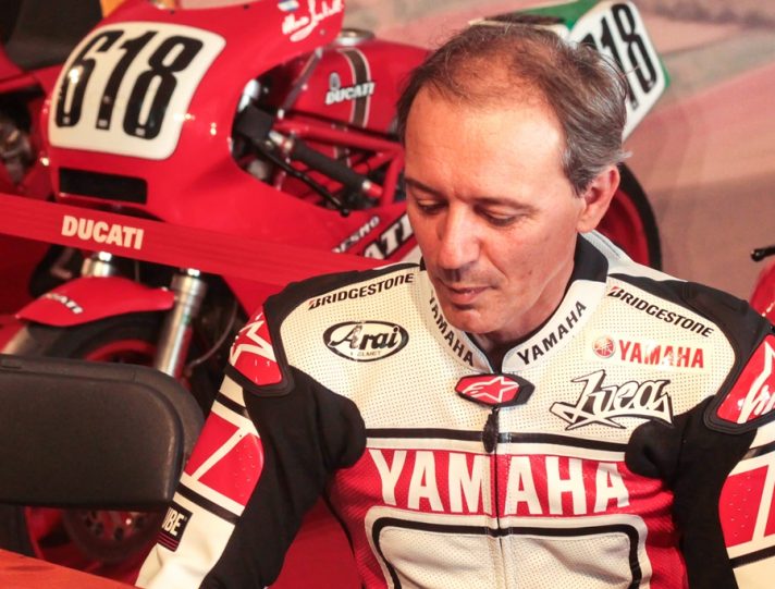 Luca Cadalora torna in pista con la Yamaha Superbike