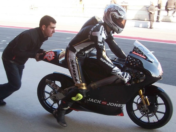 125cc: test a Barcellona per Simone Corsi e Nicolas Terol