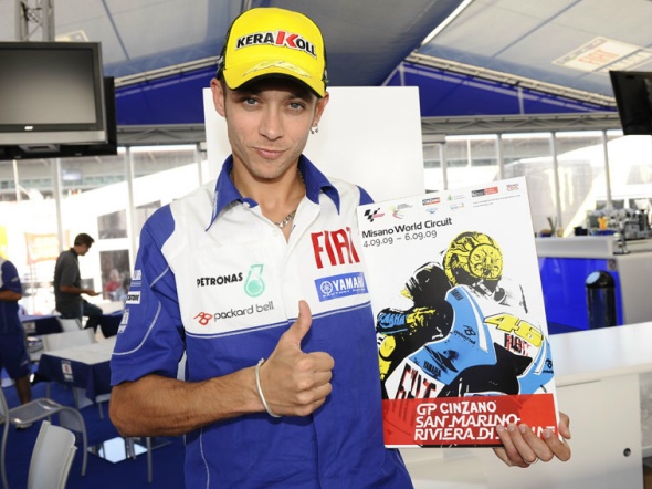 MotoGP: Valentino Rossi promuove il GP di Misano Adriatico