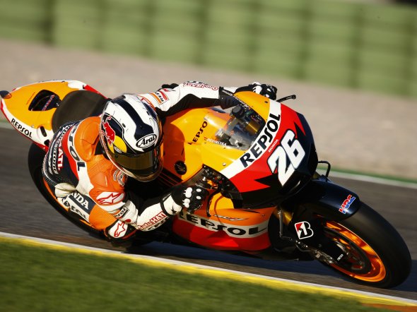 MotoGP Test Valencia: Pedrosa e Stoner sotto l’1’32”, Rossi paga 1″9