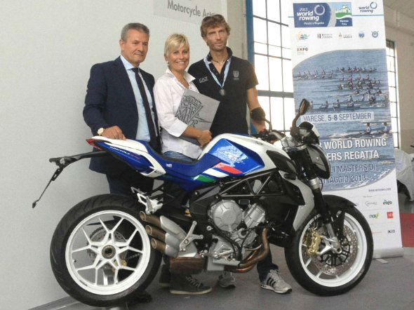 MV Agusta Brutale 675 per la World Rowing Masters Regatta