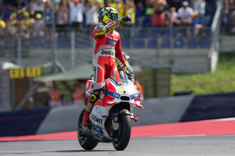 MotoGP Austria Gara: Andrea Iannone in trionfo, 1-2 Ducati