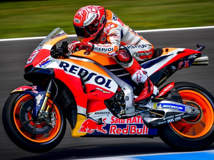 MotoGP Jerez, Warm Up: Miglior tempo con caduta per Marc Marquez