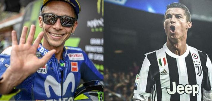 MotoGP: Cristiano Ronaldo alla Juve fa ricco Valentino Rossi