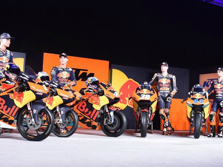 KTM si presenta per il triplo programma MotoGP, Moto2 e Moto3