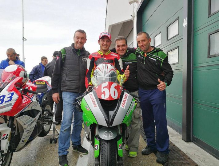 Supersport Team Green Speed al via della gara di Imola