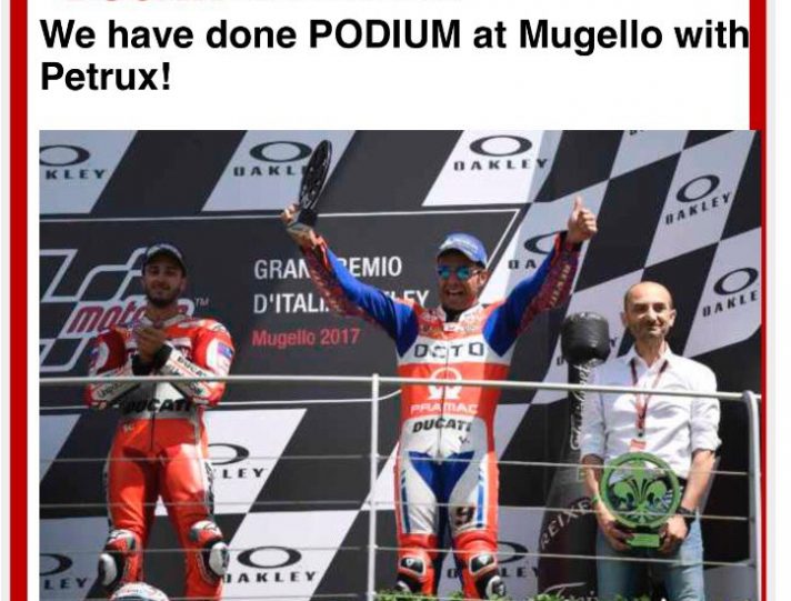 MotoGP Mugello Danilo Petrucci sul podio Basta mezza riga per dire tutto