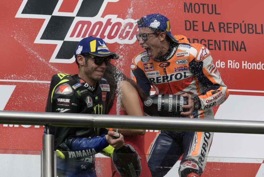 Marc Marquez e Valentino Rossi