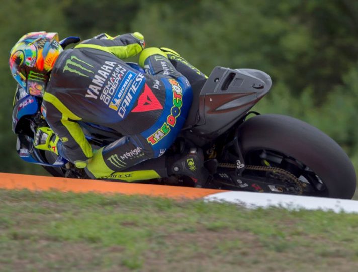 Valentino Rossi nel test MotoGP a Brno