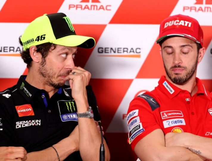 Sondaggio ‘Marca’: Rossi e Dovizioso bocciati dai fan spagnoli MotoGP, Valentino Rossi e Andrea Dovizioso