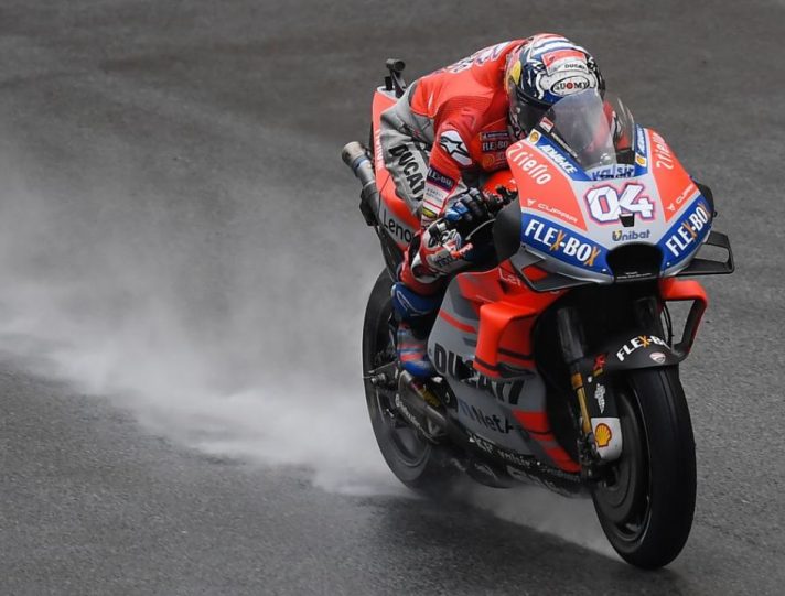 MotoGP, Dovizioso-Miller-Marquez i maghi del bagnato Andrea Dovizioso pilota MotoGP