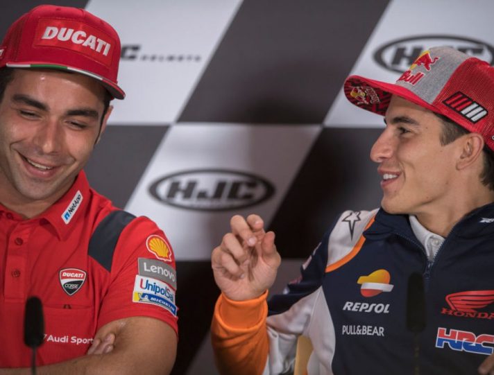 MotoGP, Danilo Petrucci: “Impossibile imitare Marc Marquez” MotoGP, Danilo Petrucci e Marc Marquez