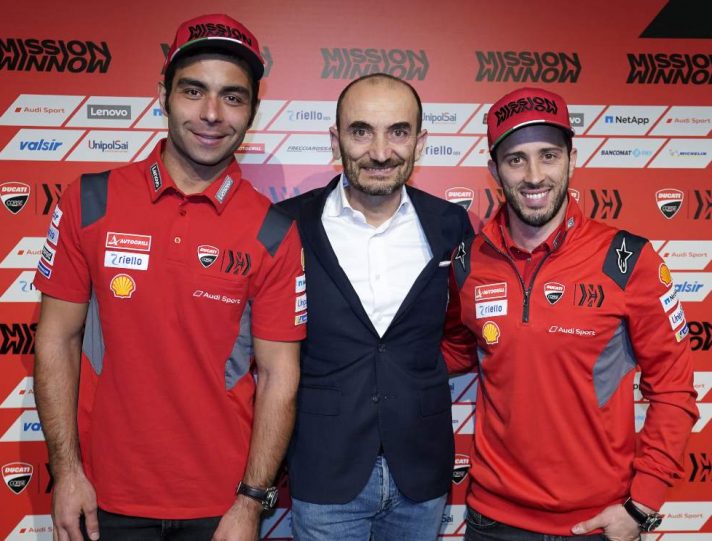 MotoGP, Danilo Petrucci_ Claudio Domenicali_ Andrea Dovizioso