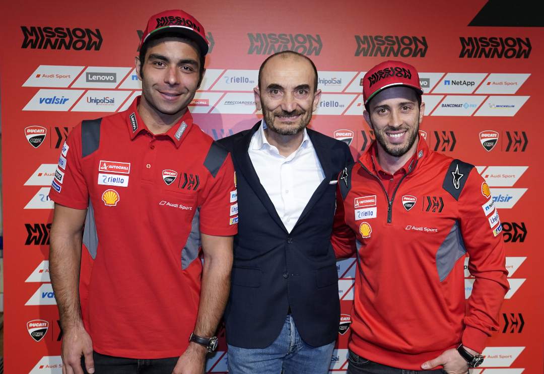 MotoGP, Danilo Petrucci_ Claudio Domenicali_ Andrea Dovizioso