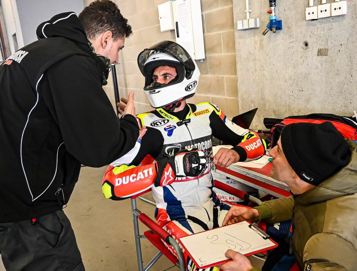 SBK, Lorenzo Mauri (Motocorsa): “Mercado pilota molto professionale” Leandro Tati Mercado Ducati Panigale V4 R Motocorsa