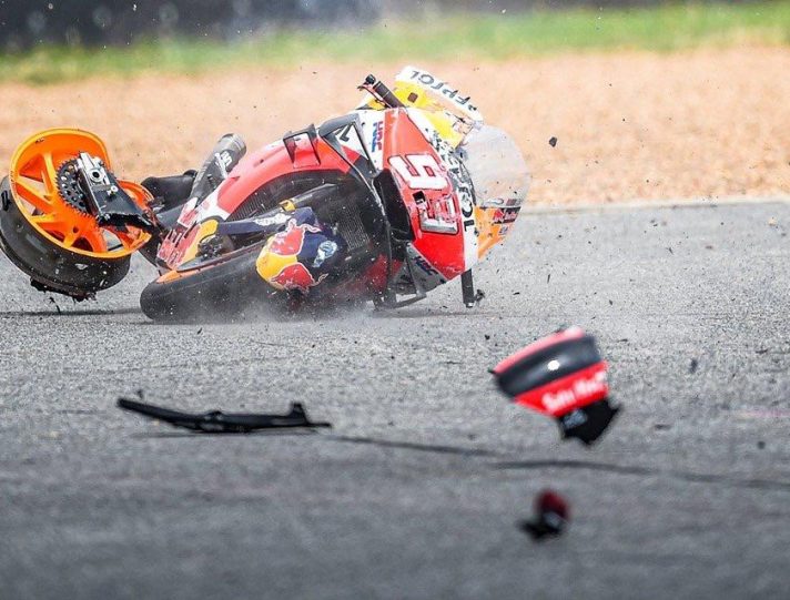 MotoGP Marquez Bike Destroyed