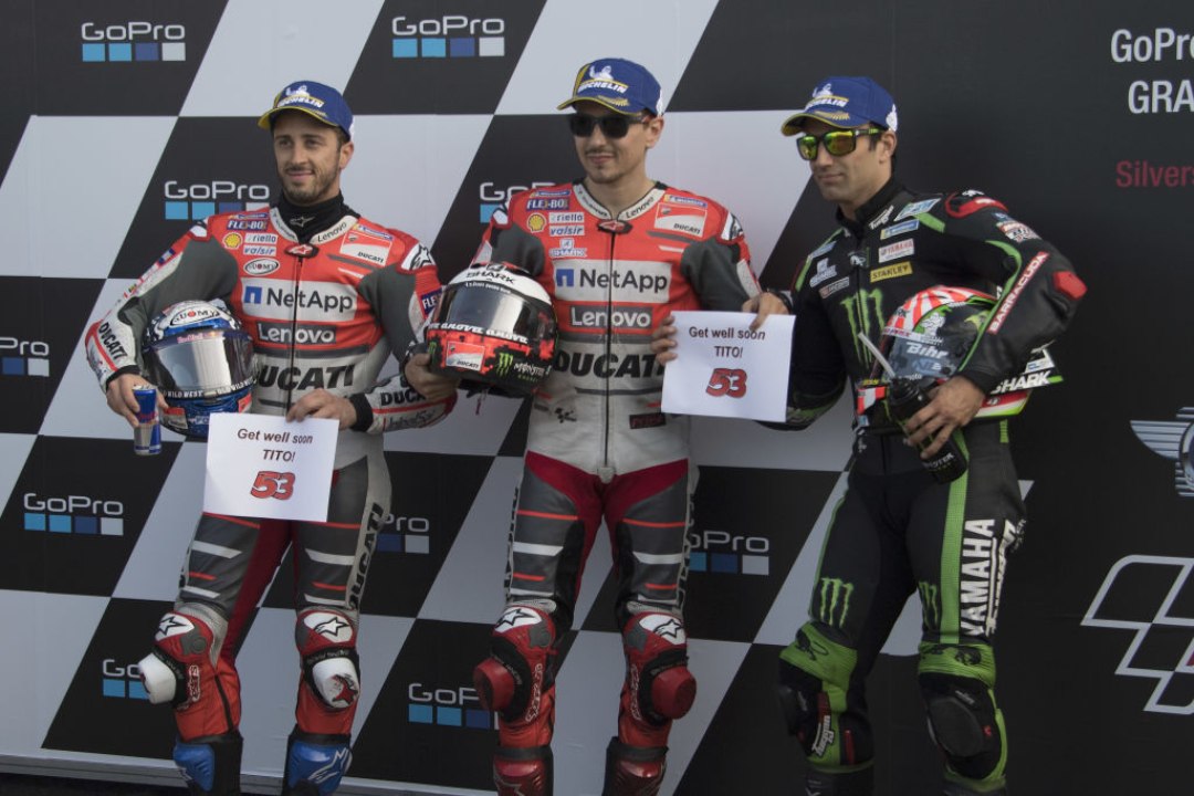 MotoGP: Dovizioso, Lorenzo e Zarco