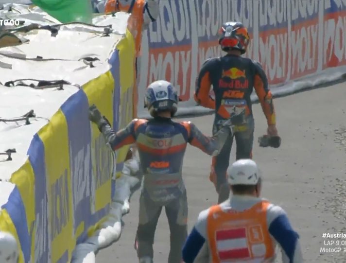 MotoGP: La rabbia di Oliveira. Pol Espargaró: “Un incidente di gara” oliveira espargaro motogp