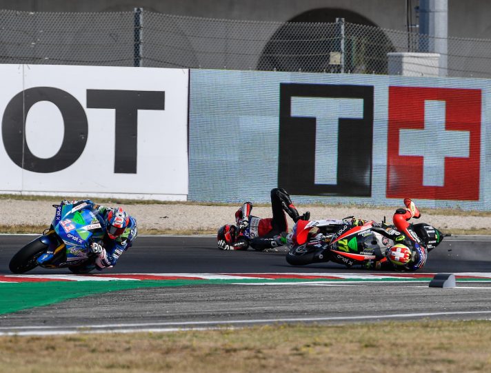 MotoE: Tommaso Marcon, incidente e sanzione. “Mi spiace per Aegerter” marcon aegerter crash motoe