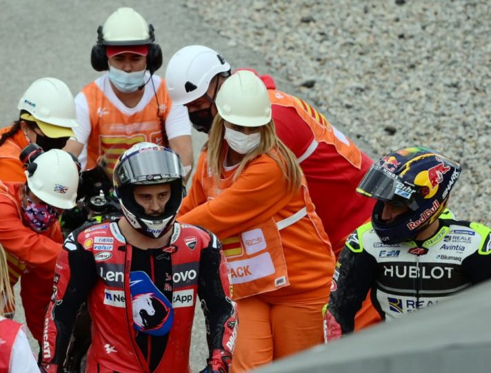 MotoGP, Zarco nel motorhome di Dovizioso: “Inutile discutere” MotoGP, Andrea Dovizioso