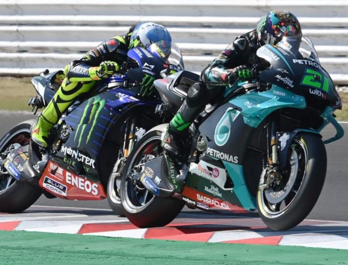 MotoGP, Valentino Rossi-Franco Morbidelli: aria di Tavullia nel box malese MotoGP, Valentino Rossi e Franco Morbidelli