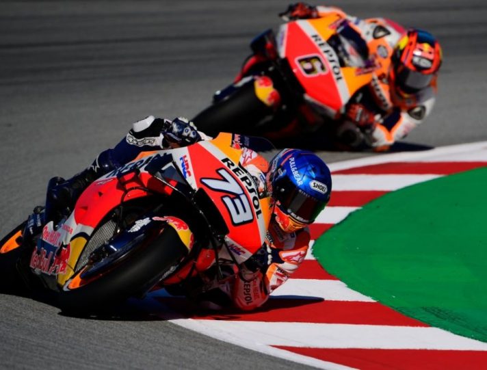 MotoGP, HRC studia l’holeshot. Alex Marquez, dura la vita da rookie MotoGP, Alex Marquez e Stefan Bradl