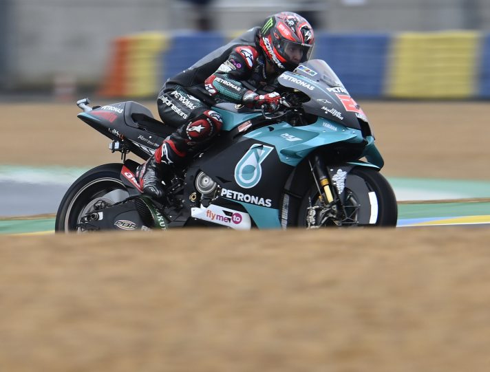 MotoGP, Le Mans: Fabio Quartararo domina le FP3, cade Rossi quartararo motogp