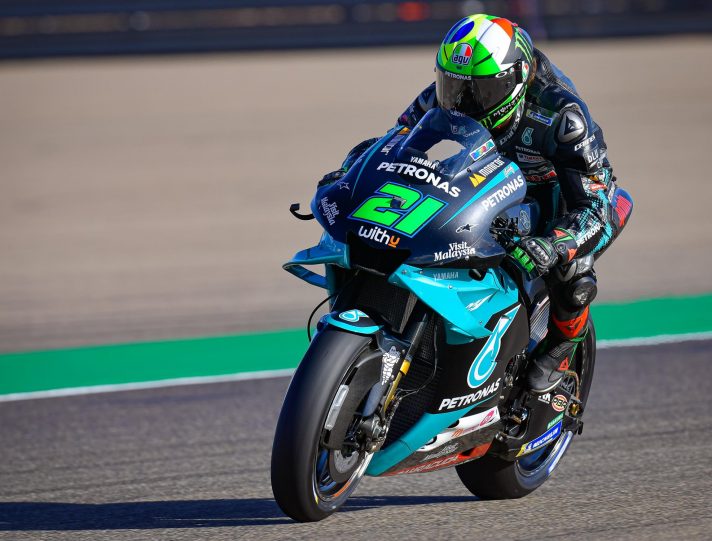 MotoGP, Aragón: Morbidelli top nelle FP3, che botto per Quartararo morbidelli motogp