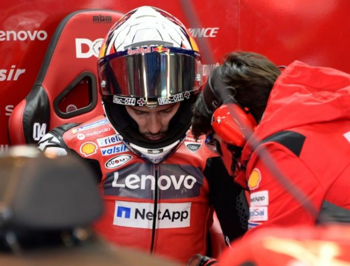 MotoGP, Dovizioso-Petrucci: faccia a faccia sul volo per l’Italia MotoGP, Andrea Dovizioso ad Aragon