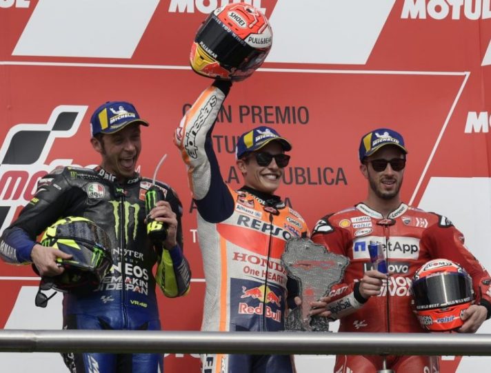MotoGP, Valentino Rossi-Marc Marquez-Andrea Dovizioso