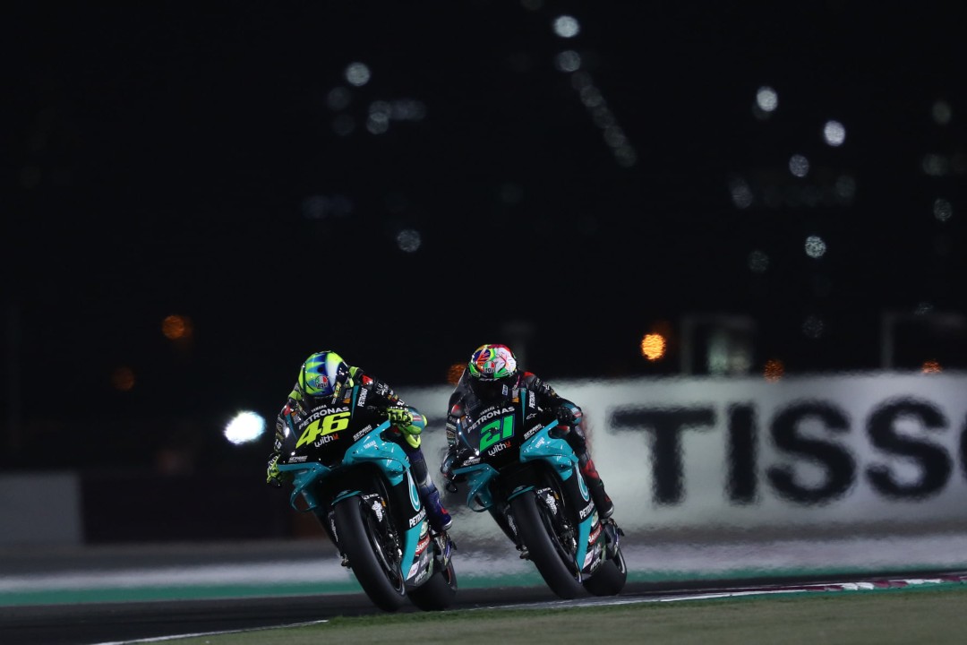 MotoGP, Valentino Rossi e Franco Morbidelli a Doha