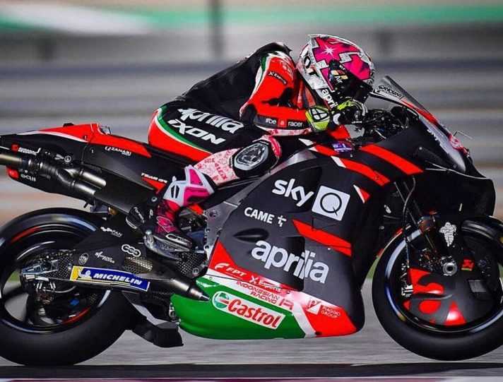 MotoGP, Aleix Espargaro con l'Aprilia RS-GP21