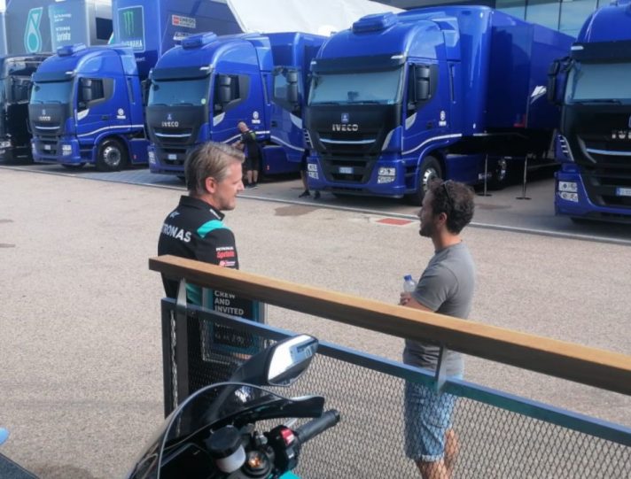 MotoGP, Andrea Dovizioso nel box Petronas