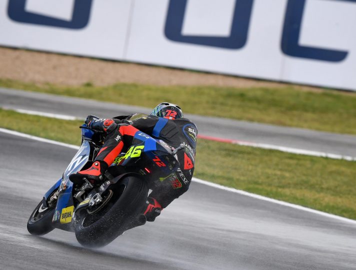 Moto2 Misano, Prove 2: Marco Bezzecchi in vetta sotto la pioggia marco bezzecchi moto2