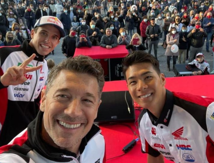 MotoGP, Lucio Cecchinelli con Alex Marquez e Taka Nakagami