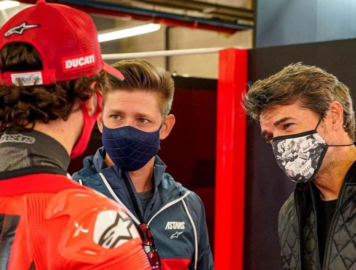 MotoGP, Casey Stoner nel box Ducati