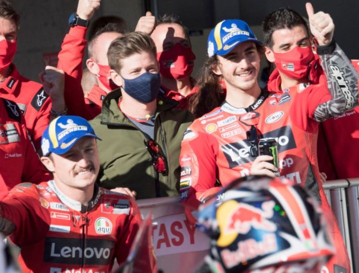 MotoGP, Casey Stoner con i piloti Ducati