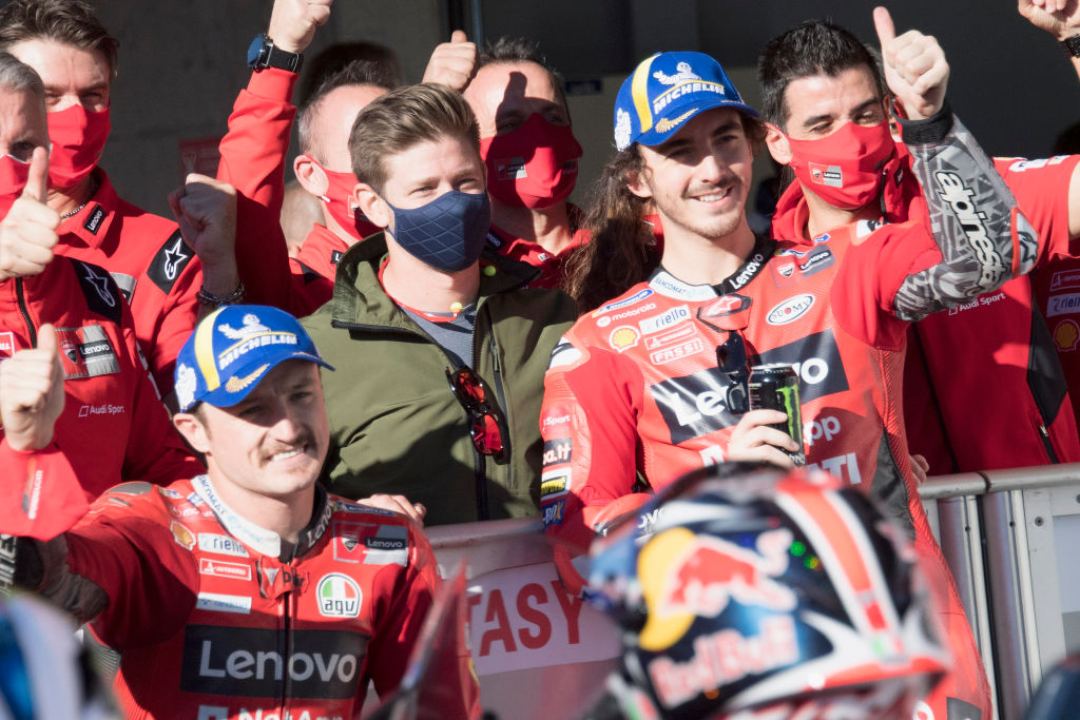 MotoGP, Casey Stoner con i piloti Ducati