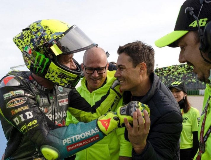 MotoGP, Flymeto firma per Valentino Rossi: accordo col team VR46 Valentino Rossi, Alessio Salucci, Alberto Tebaldi e Gianluca Falcioni
