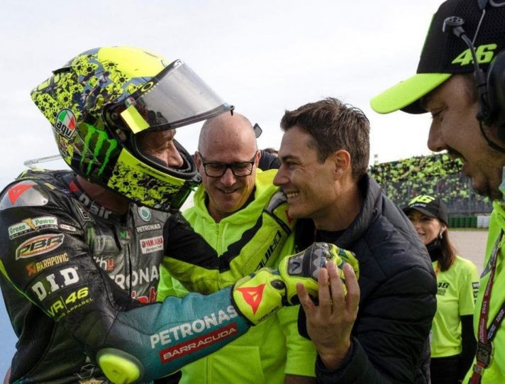 Valentino Rossi, Alessio Salucci, Alberto Tebaldi e Gianluca Falcioni