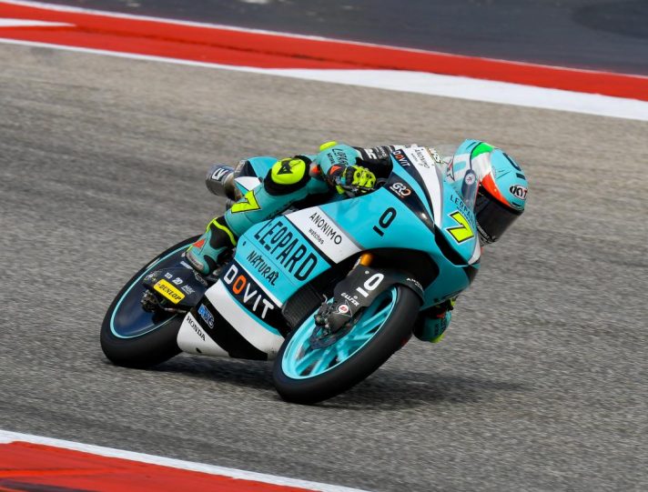 Moto3 Valencia, Prove 2: Dennis Foggia al top su pista umida dennis foggia moto3
