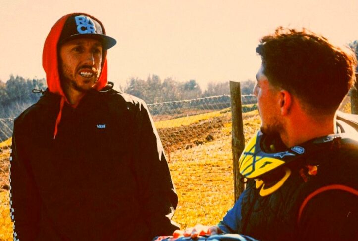 MotoGP, Di Giannantonio: allenamento sotto gli occhi di Tony Cairoli Tony Cairoli e Fabio Di Giannantonio