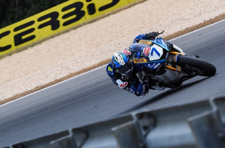 Supersport Estoril: Aegerter cala il poker, Baldassarri limita i danni Lorenzo Baldassarri, Supersport