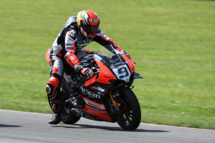 Danilo Petrucci 2° al The Ridge resta leader del MotoAmerica