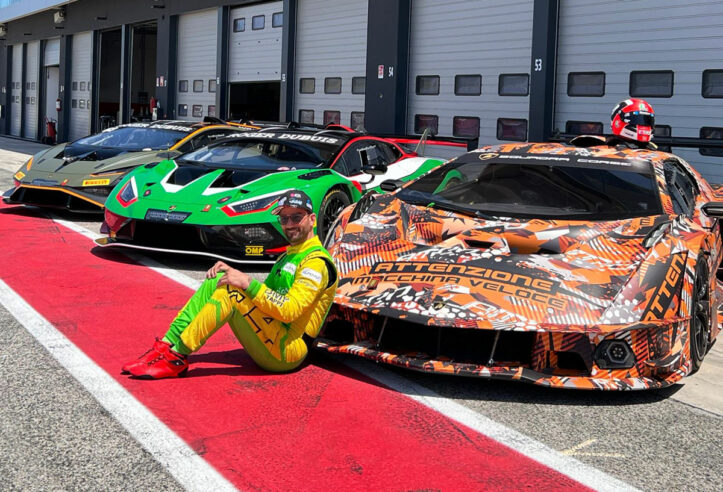 Mattia Pasini tester Lamborghini per un giorno Mattia Pasini