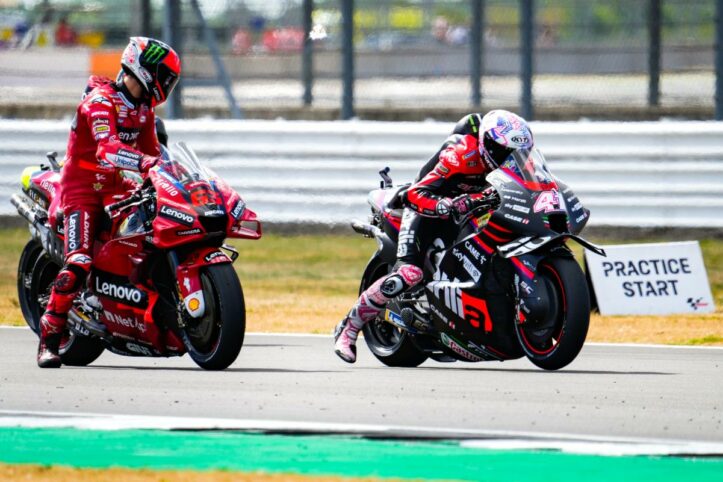 MotoGP Silverstone, Prove 3: Aprilia e Ducati fanno faville Aprilia-Ducati, MotoGP