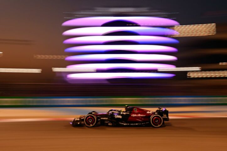 Guanyu Zhou F1 test Bahrain classifica day 2