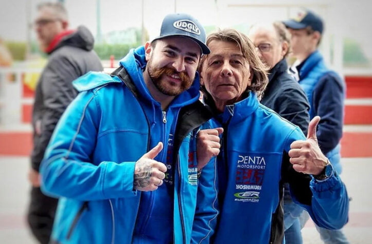 Kevin Manfredi con Ivan Goretti, CIV Superbike